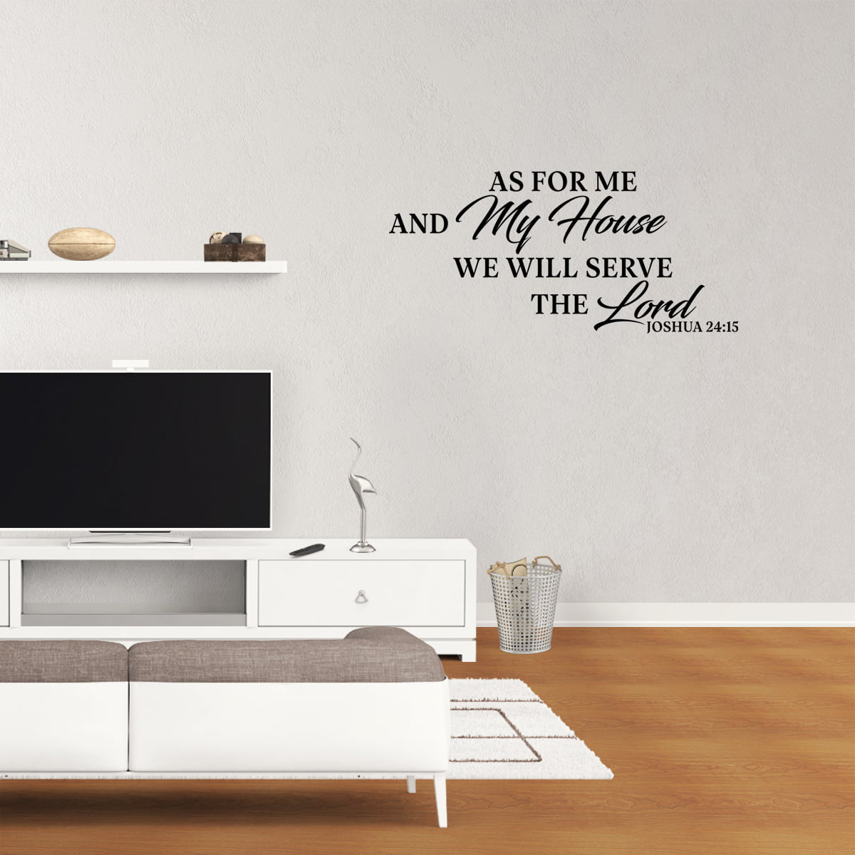 Inspired Bible Wall Sticker Joshua As for Me And My House Quote Vinyl Room Decor 