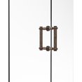 thumbnail image 2 of Contemporary 6 Inch Back to Back Shower Door Pull with Twisted Accent, 2 of 2