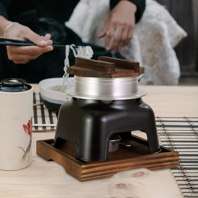 Japanese Rice Pot Cookware Pot Stand Stovetop Kamado Set for Camping Picnics large