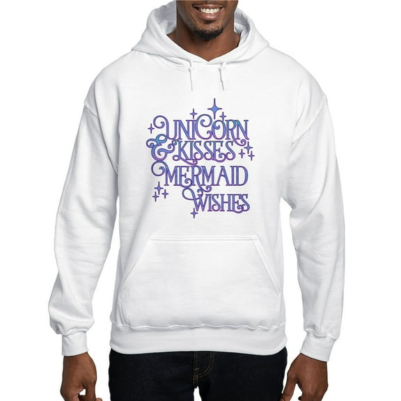 CafePress - UNICORN KISSES And MERMAID WISHES Sweatshirt - Pullover Hoodie, Hooded Sweatshirt