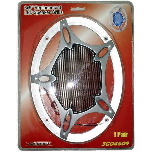 6" x 9" LED Speaker Grill, 1 Pair
