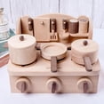 thumbnail image 2 of Mini Kitchen Stove Object Miniature Tableware Simulation Wooden Toy Children‘s Cook Learning Girls Boys Role Play Game Kids Gift, 2 of 6