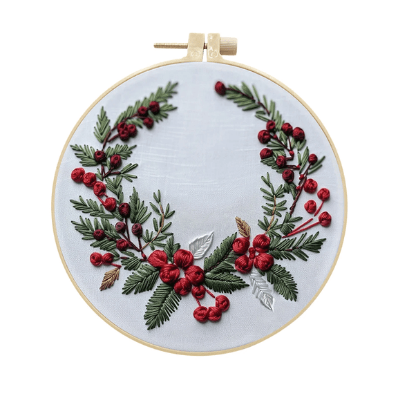 Christmas Embroidery Kits for Adults Beginners, Cross Stitch Kits, Needlepoint ornament Holiday Embroidery Kit, Adult Crafts for Women Diy Hand Crossstitching Kits — LAILLSH