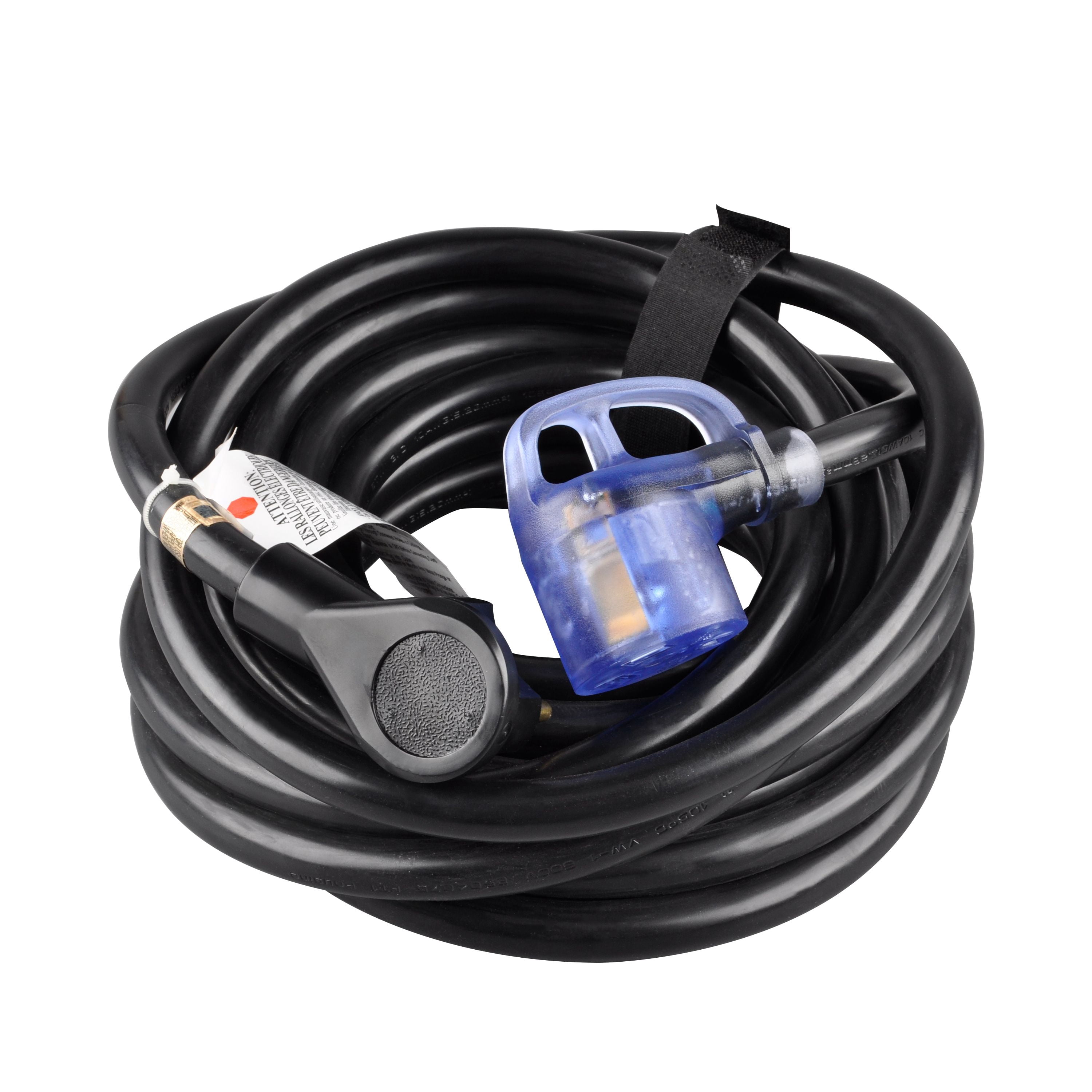 Auto Drive RV 30 Amp Extension Cord 30 feet, Black Color