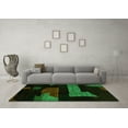 thumbnail image 3 of Ahgly Company Indoor Square Oriental Green Modern Area Rugs, 8' Square, 3 of 4
