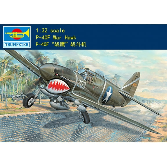 Trumpeter 03227 1/32 Curtiss P-40F War hawk Plastic Model Aircraft Kit