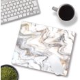 thumbnail image 6 of Mouse Pad, Marble Mouse Pad, Premium-Textured Mouse Mat Square Waterproof Non-Slip Rubber Base Computer Mousepads for Office Laptop Desk, Gray Marbling, 6 of 6