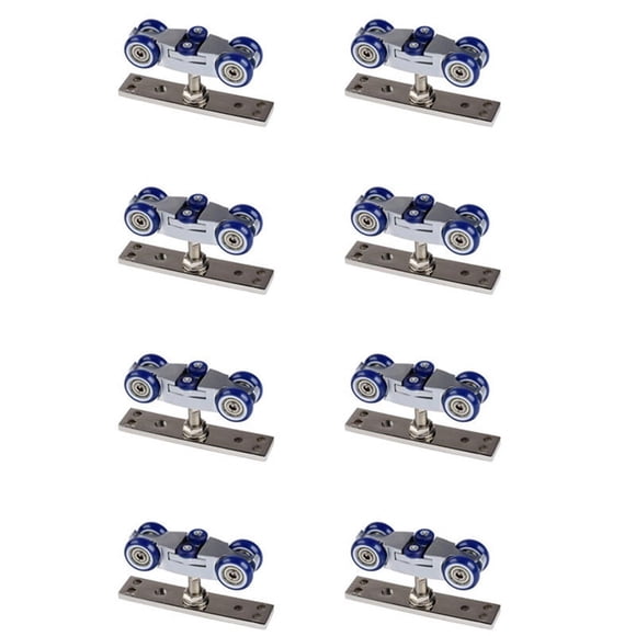 8X Bifold Door Hardware Wooden Sliding Door Pulley Furniture Hardware Wheel Barn Door Roller Wall Door Folding Roller