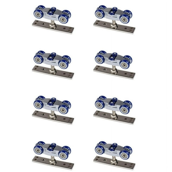 8X Bifold Door Hardware Wooden Sliding Door Pulley Furniture Hardware Wheel Barn Door Roller Wall Door Folding Roller