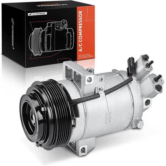 A-Premium AC Compressor with A/C Clutch Compatible with Chevrolet City Express 2.0L 2015-2018, Nissan NV200 2.0L 2013-2020, DKS17D Style