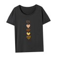 thumbnail image 4 of Camiseta de mujer de verano cómoda camiseta de cuello redondo para desplazarse a la oficina caminar S, 4 of 7