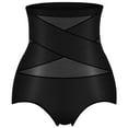 thumbnail image 2 of uublik Seamless Briefs for Women High Waist Breathable Briefs Soft Underpants Ladies Stretch Panties Shapewear Underwear Black, 2 of 3