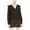 black, variant on Max Studio London Womens Ruffled Knit Blouse, Black, Small