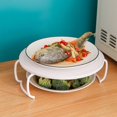 thumbnail image 2 of Microwave Heating Tray, Multifunctional Round Layered Steaming Rack Tray for Home Kitchen Reataurant, 2 of 3