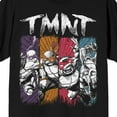 thumbnail image 2 of TMNT Classic Retro Paint Strokes Crew Neck Short Sleeve Men's Black T-shirt-XL, 2 of 4