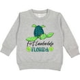 thumbnail image 2 of Inktastic Fort Lauderdale, Florida Happy Sea Turtle Toddler Sweatshirt, 2 of 4