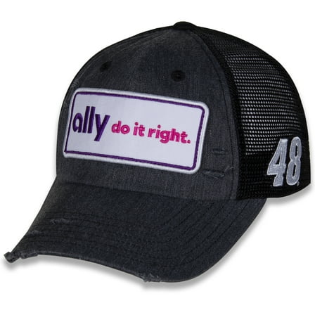 Men's Hendrick Motorsports Team Collection Black Alex Bowman Retro Patch Snapback Adjustable Hat