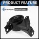 thumbnail image 5 of Soporte del motor Unique Bargains, MONTAJE DEL MOTOR No.50820STXA02 para Honda Odyssey 2009-2015 Negro, 1 Pc, 5 of 6