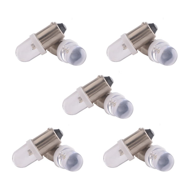 Sidaley 10 piezas de luz para salpicadero de coche, 12V, indicador de Panel de instrumentos, lámpara lateral, bombilla de cuña, modificación, placa de Bombillas para automóviles Luz blanca Sidaley VI018086-01B