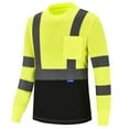 thumbnail image 3 of AYKRM Safety T Shirt Reflective High Visibility hi vis Long Sleeve T Shirt (XS-6XL), 3 of 5