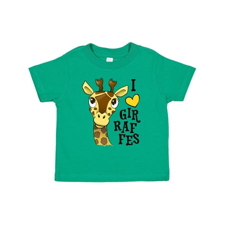 

Inktastic I Love Giraffes Gift Toddler Boy or Toddler Girl T-Shirt