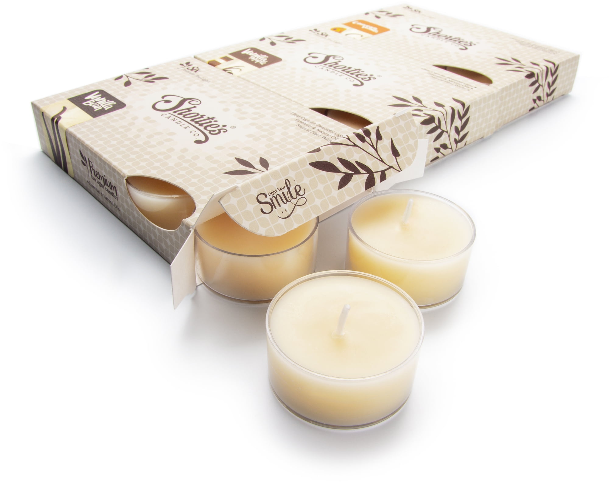 Vanilla Tealight Candles Variety 3 Pack (18 Highly Scented Tea Lights