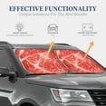 thumbnail image 4 of Balery Beef Steaks Sun Shield 2 Pack For Car Front Windows Foldable Sun Visor Protector Blocks Max Uv Rays And Keeps Your Vehicle Cool For Most Sedans Suv Truck, 4 of 7