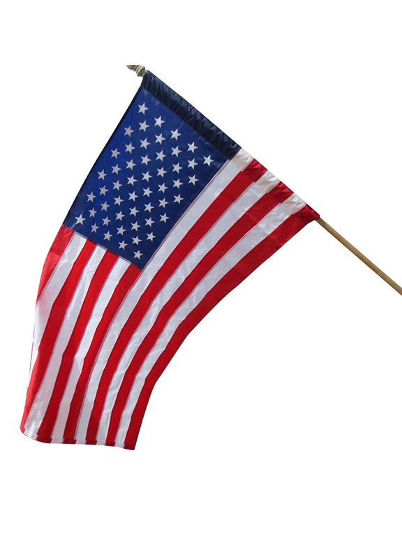 2.5x4 2.5 x 4ft US USA AMERICAN FLAG SLEEVE & HEM House Pole BANNER