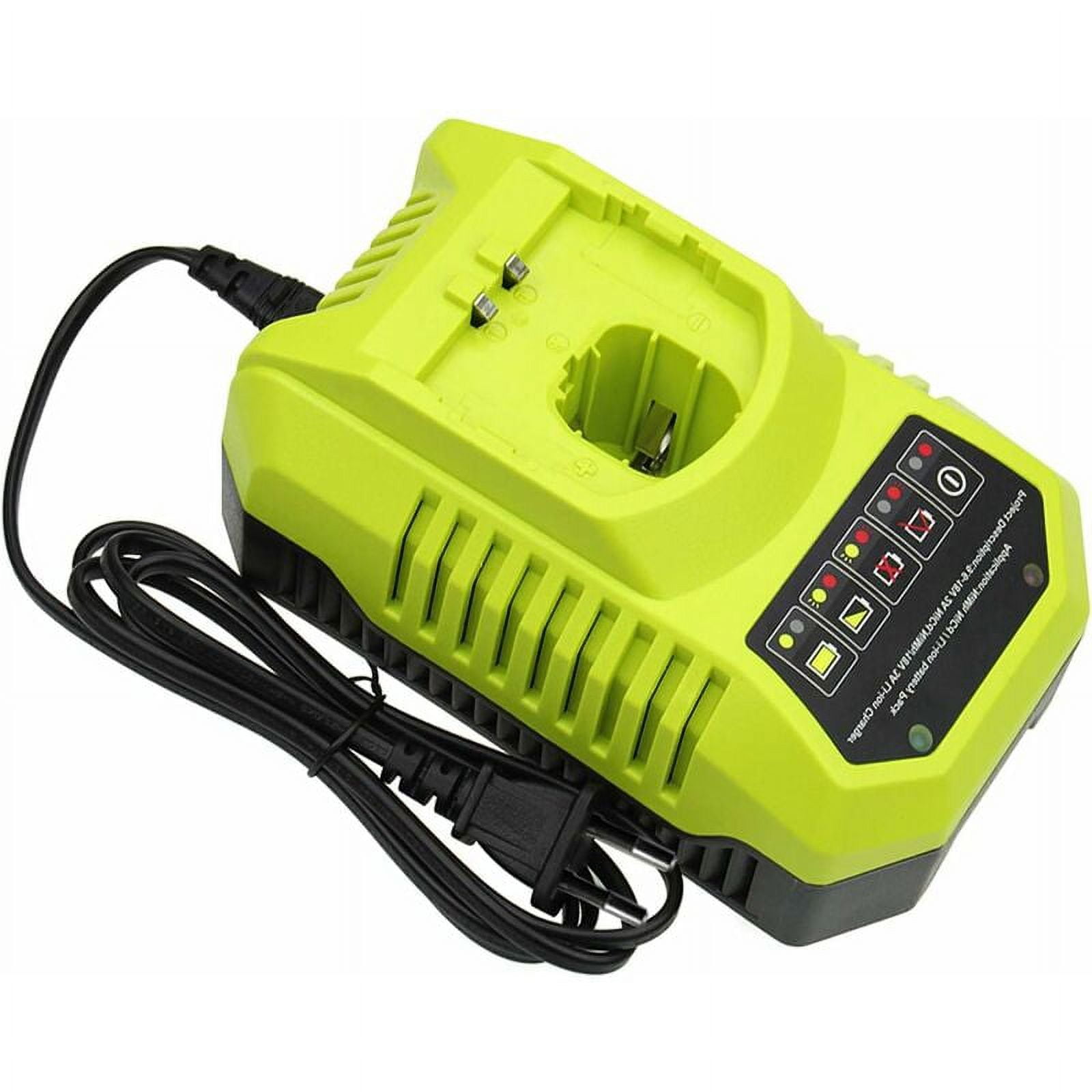 BCL14181H Replacement Battery Charger for Ryobi 18V 9.6V 12V 14.4V 18V NI CD Ni MH and Li Ion Battery Charger for One Battery P100 P102 P103 P105