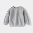 thumbnail image 5 of NOLDARES Toddler Boys Outfit Set Long Sleeve Printed Crewneck Cotton T-Shirt Jogger Pants Soft Warm Fall Winter 2 Piece Clothes Size:1-2 Y,Grey, 5 of 8
