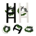 thumbnail image 1 of HORIALENCE 2Pcs Farm House Ladder White Composite Material Elegant Indoor Use, 1 of 5