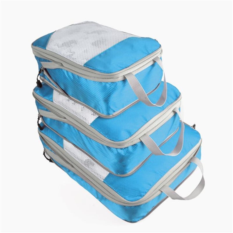 US 1Set Travel Storage Organizer Bag Waterproof Clothes Packing Cube Luggage hot 