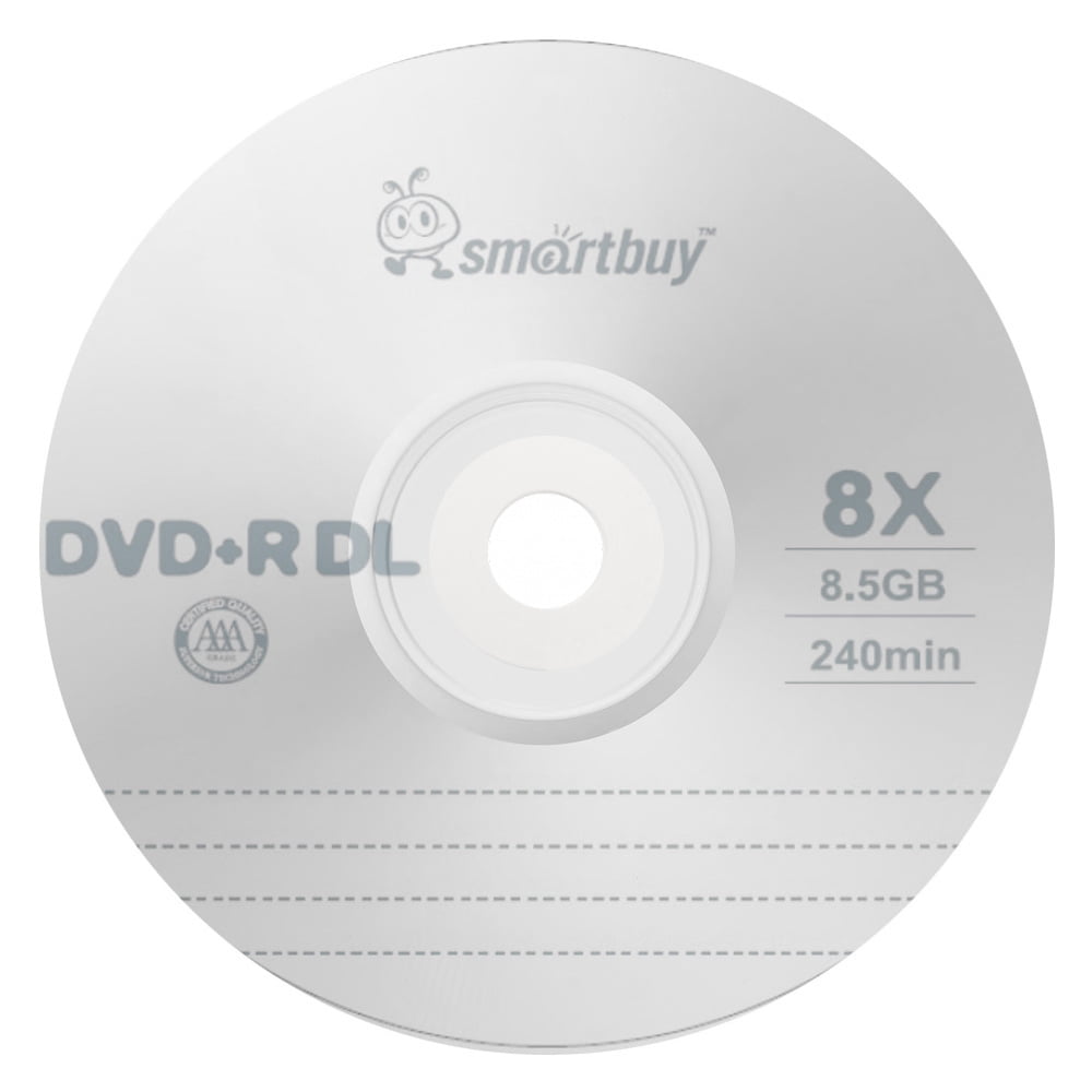 Smartbuy Logo 300-disc 8.5gb/240min 8x Dvd+r Dl Dual Layer Double Layer Blank Data Record Media Disc Spindle