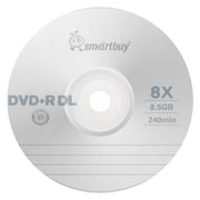 Smartbuy Logo 300-disc 8.5gb/240min 8x Dvd+r Dl Dual Layer Double Layer Blank Data Record Media Disc Spindle