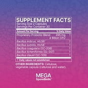 Microbiome Labs MegaSporeBiotic Probiotics for Women & Men - Spore Based Probiotics for Digestive Health - Shelf Stable & Travel-Friendly 60 Capsules