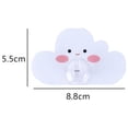 thumbnail image 3 of Graflsoa 4-Pack Cloud-Inspired Adhesive Hooks for Damage-Free Wall Mounting, 3kg Capacity, PVC & PS Material, Easy Installation for Doors & Walls, 3 of 6