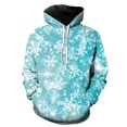thumbnail image 1 of Sudadera con capucha de copos de nieve de invierno para hombre, de gran tamaño, divertida, con estampado 3D, informal, estilo hip hop, unisex, para adolescentes y primavera, 1 of 6