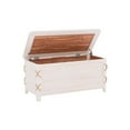 thumbnail image 7 of Linon Powell Brosnan Cedar Safety Chest 42 Solid Wood, 50 Mdf, 8 Hardware Whitewash, 38l, 18d, 18h, 7 of 7