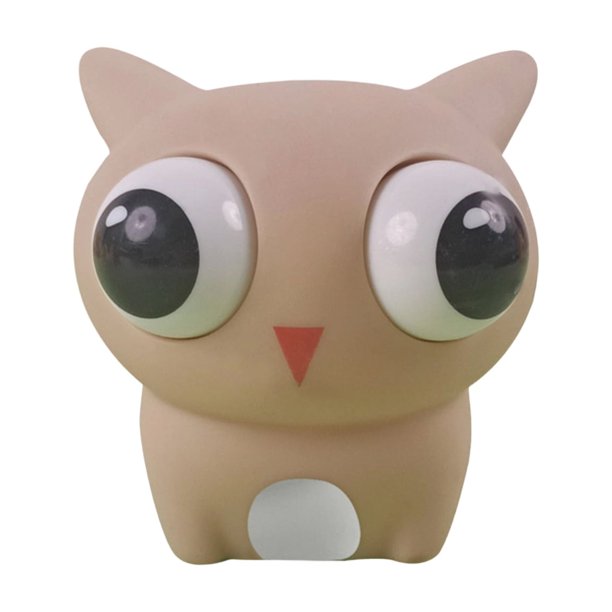 Moonsky Animal de ojos saltones antiestrés, bolita de gel suave que se aplasta, libera presión rápidamente, para escritorio o regalo para jóvenes