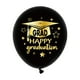 thumbnail image 1 of 12 Pulgadas Negro y Oro Graduación Globos de látex engrosada Ronda Decoración de la fiesta para la atmósfera del evento, 1 of 6