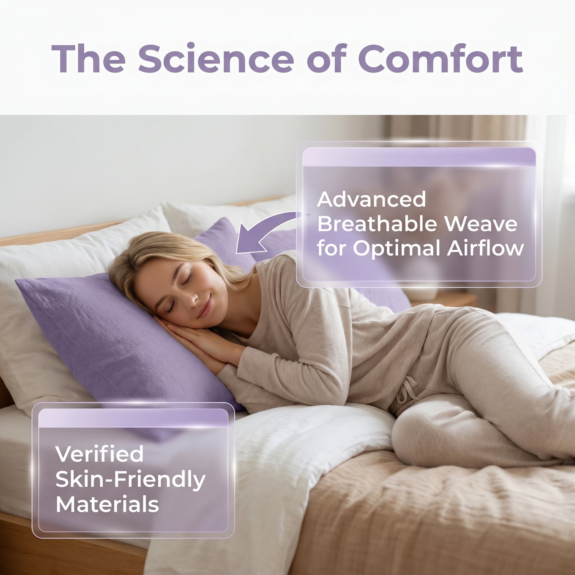 Unique Bargains Cotton Envelope Closure Pillowcase 2 Pack Wrinkle Resistant Bedding Purple