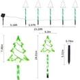 thumbnail image 5 of Christmas Solar Pathway Lights Outdoor Decorations, 8 Modes Xmas Tree Candy Lights Waterproof Led Garden Stake Light for Walkway Yard Lawn Porch Holiday Decor 5-Pack, 5 of 14