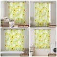 thumbnail image 6 of Farmhouse Daisy Sheer Curtains 63 Inches Long, Spring Watercolor Yellow White Floral Green Light Filering Curtains, Breathable Simi Curtain Privacy Drapes for Living Room Bedroom Window Treatment, 6 of 9