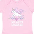 thumbnail image 4 of Inktastic My Aunt Loves Me Unicorn Girls Baby Bodysuit, 4 of 5