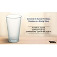 thumbnail image 4 of 10 Frosted Pint Glasses Set, 16 oz. - Barware, Mixing Glass, Durable - Frosted, 4 of 5