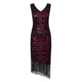 thumbnail image 6 of PrettyGuide Women's Flapper Dresses 1920s Gatsby Sequin Fringed Sleeveless Roaring 20s Cocktail Dress, 6 of 8