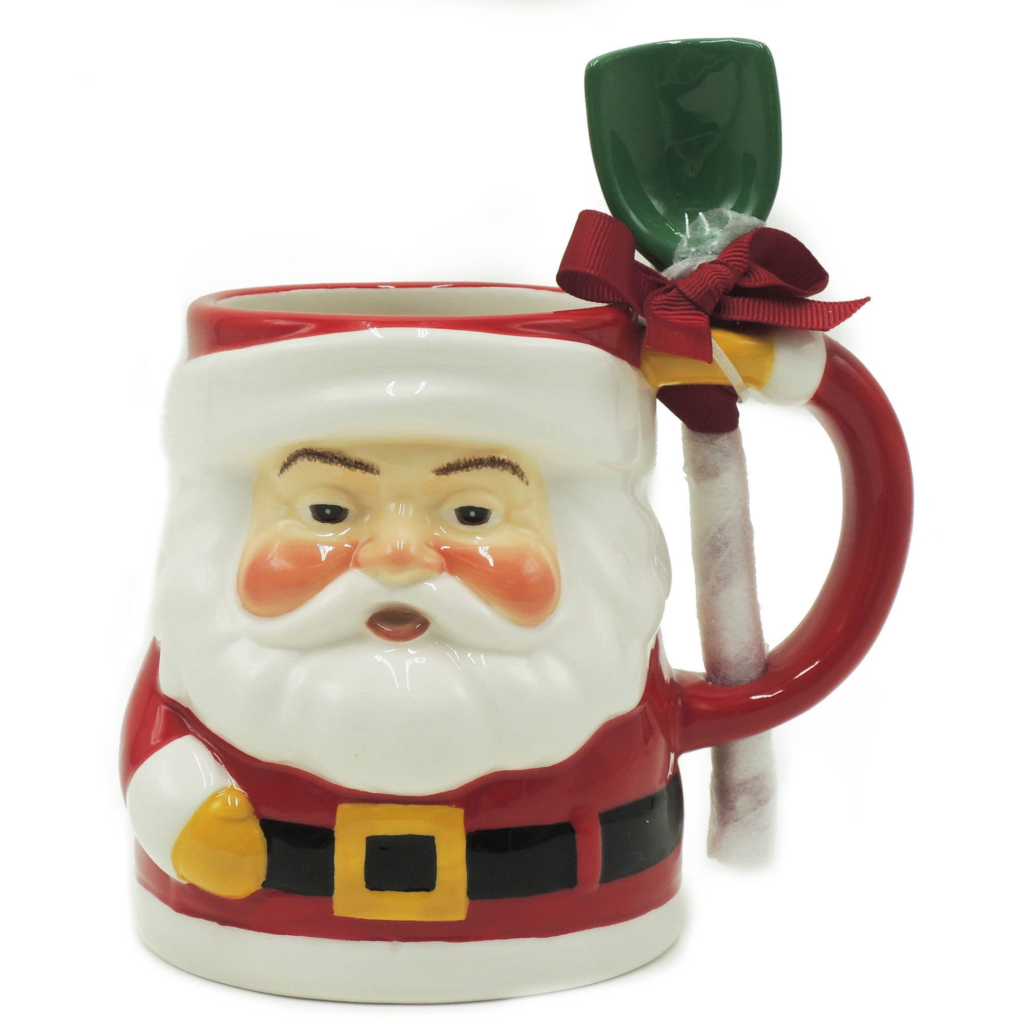 Holiday Time Santa Mug with Spoon, Set of 4 - Walmart.com