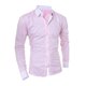 thumbnail image 2 of pstuiky mangas largas para hombre, Camisa informal de manga larga a cuadros para hombre, holgada, de talla grande, con combinación de colores Tops de talla grande para hombre m, 2 of 4
