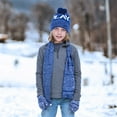 thumbnail image 3 of Polarwear Boys Hat,Scarf & Glove Set-Kids Cold Weather Winter Accessories-Childrens 3 Pc Beanie Set-Big Boys Hat Scarves Sets, 3 of 5