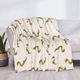 thumbnail image 3 of Yiaed Cartoon Snake Print Blanket Throw Blanket Soft Cozy Flannel Blanket for Home Bed Sofa Couch Chair-60"x50", 3 of 6